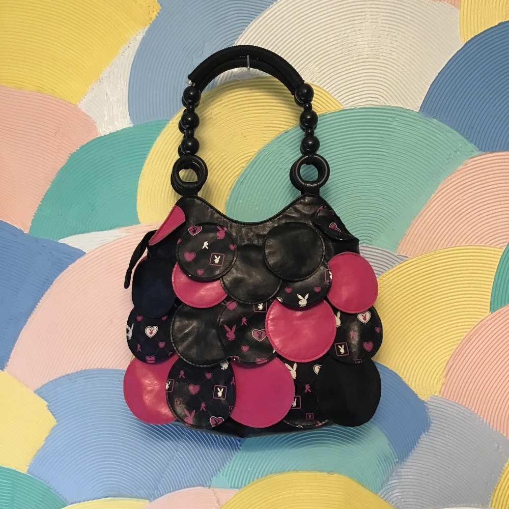 Original Playboy pink & black shoulder bag